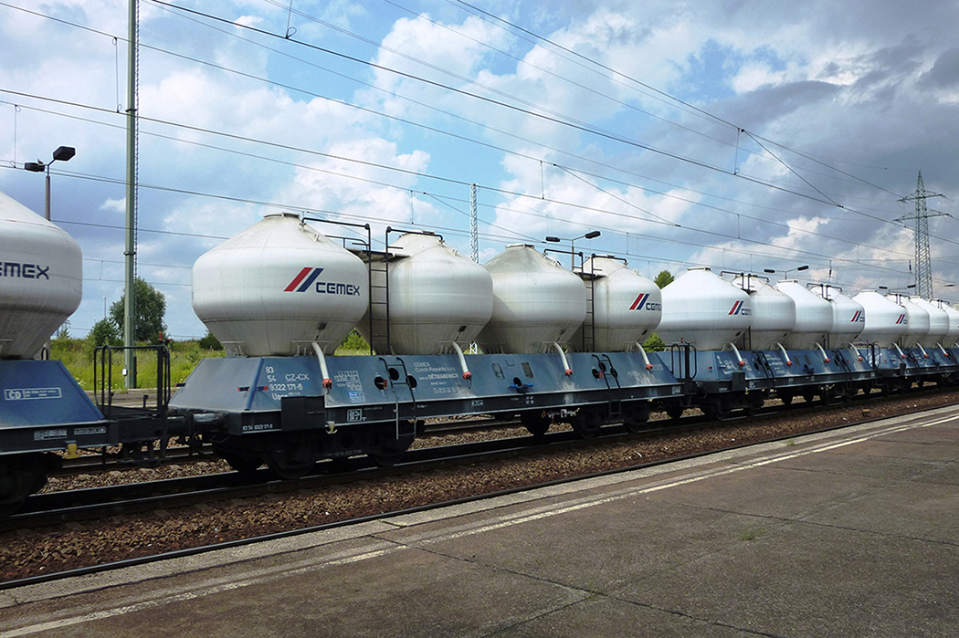 A CEMEX train in Germany