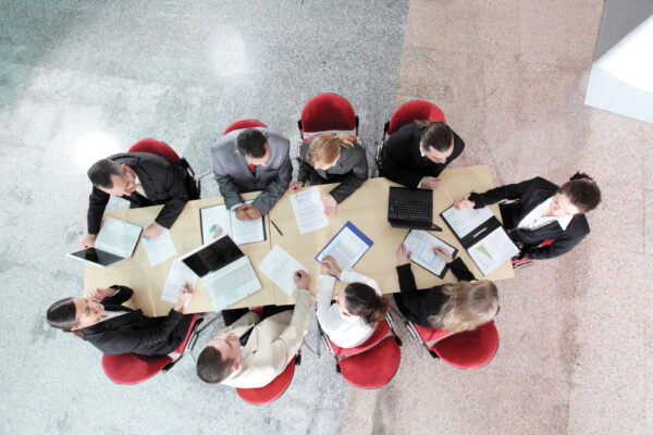 Business people working at meeting.